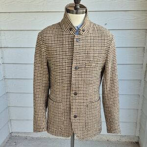 Men's Classic Houndstooth Shirt Jacket